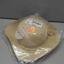 FURTALK Beach Hats for Women Summer Straw Sun Hat Wide Brim Crochet Hats (Beige)