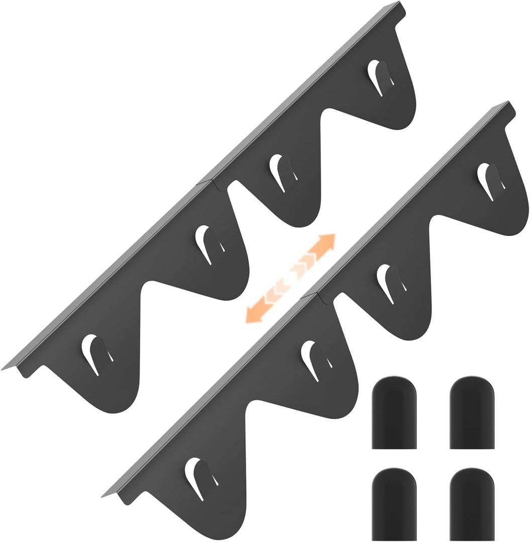 Stove Gap Covers Stainless Steel - 2 Pack Stove Gap Filler, Retractable Length 13.8" to 27.5", Width 0.79" Stove Side Gap Covers for Kitchen, Range Trim Kit, Heat Resistant Gap Guards for Gaps