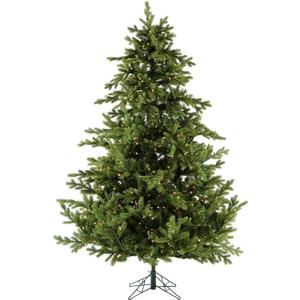Fraser Hill Farm 6.5-Ft. Foxtail Pine Artificial Christmas Tree, Lights