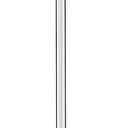 HWH Pendant Light Kitchen Island, Bell-Shaped Fluted Clear Glass Pendant Light, Pendant Lighting Height Adjustable for Dining Room, Brushed Nickel, 5HZG106MIL-L BN, 1 Pack