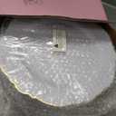 WDF 60pcs Gold Plastic Dinner Plates -10.25inch Baroque White and Gold Plates Fancy Heavy Duty Plastic Plates for Upscale Christmas & Wedding & Birthday