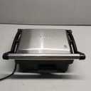 Chefman Panini Press Grill and Gourmet Sandwich Maker Non-Stick Coated Plates, Opens 180 Degrees to Fit Any Type or Size of Food, Stainless Steel Surface and Removable Drip Tray, 4 Slice, Black