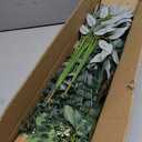 CulaLuva 130 Pcs Bulk Mixed Faux Greenery Stems | 5 Types Artificial Eucalyptus Branches, for Flower Arrangements/ Wedding Bouquets/ Vase Centerpieces and Home Decor