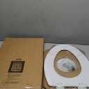 Bemis 1500EC 390 Lift-Off Wood Elongated Toilet Seat, Cotton White (Pack of 1)