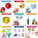 Fidget Simple Fidget Pack, 35pcs Fidget Toys Set with Popping Fidget Sensory Toys for Kids and Adults, Stress Relief Kit Gifts for Party Favors Classroom Prizes Easter Basket Stuffers Egg Fillers