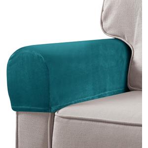 Homoyoyo 2Pcs Sofa Armrest Covers Washable Arm Covers for Chairs Couch Sofa Armchair Slipcovers Recliner Sofa (Picture 2)
