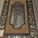 A1HC Natural Coir and Rubber Door Mat, 38x23, Thick Durable Doormats for Indoor Outdoor Entrance, Heavy Duty, Thin Profile Door Mat, Easy to Clean, Long Lasting, Front Door Entry Doormat