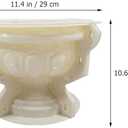 Musaner Flower Pot Plastic Mold Concrete Clay Succulent Planter Mold Flower Planter Mold Flower Pot Making Mold DIY Vase Mold, 11.4x11.4x10.6in, Beige