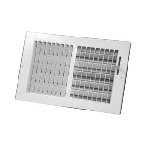 Ceiling Register, Sidewall, 10 in WD, 6 in HT, 1.625 in DP