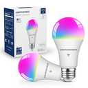 Lightinginside Smart Light Bulbs 100W Equiv., 1350LM 11W Smart Bulb Works with Alexa/Google Home/Smart Life, A19 E26 RGBCW Color Changing, No Hub Required, 2.4G WiFi Bluetooth Bulb, ETL Listed, 2PCS