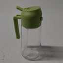 TrendPlain 16oz/470ml Glass Olive Oil Sprayer for Cooking  2 in 1 Olive Oil Dispenser Bottle for Kitchen Gadgets and Air Fryer Accessories, Salad, BBQ - Green