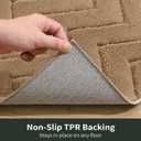 Stiio Bathroom Rugs, Bath Mats for Bathroom, Extra Soft and Water Absorbent, Non Slip Washable Muddy Mat for Floor, Tub and Shower, Front Door Entrance Inside Doormat, 24x35 Inches Brown (Taupe)