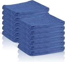 Chumia 8 Pack Blue Surgical Huck Towels Operating Room Towels 100% Cotton Lint-free Highly Medical Cleaning Cloths Disposable Multi-purpose Rags 17" x 27"