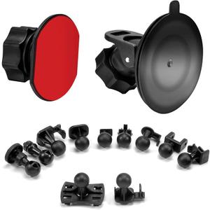 Dash Cam Suction Cup Mount and Glue Adhesive Mount Compatible