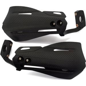 XINGWU Dirt Bike Plastic Handguards,Motorcycle Universal Handguard,Dirt Bike Hand Guards for 7/8 22MM Motocross ff-Road Motocross Enduro Handguards Replacement ATV (Black)