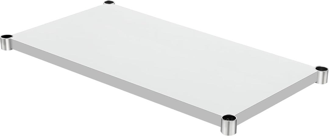 HARDURA Galvanized Under Shelf for Prep and Work Table Adjustable Lower Shelf for 30" x 48" Stainless Steel Table