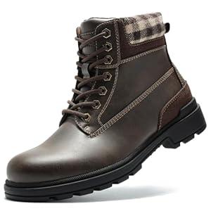 Mens Warm Snow Hiking Boots, Comfortable Winter Work Boots For Men Waterproof Lithtweight, Suitable For Bacpacking, Mountain Climbing, Trekking, Outdoor Walking, Size 13