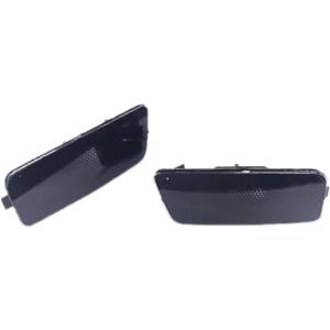 Black/Clear/Amber/Grey Lens Front Fender Side Marker Lights Reflector Replacement For VW Golf MK6 Rabbit GTI 2.0T (Black Len)