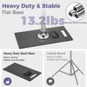 Pipe and Drape Backdrop Stand 9.2x9.2ft, Adjustable Heavy Duty Photo Background Frame with Metal Base & Carry Bag, Professional Event Backdrop System for Wedding, Trade Show, Parties, Photography