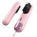 2025 New Upgraded Cordless Hair Straightener Brush 300 Million Negative Ionic Portable Hair Straightener Comb for Women with 4 Temps Fast Heating MCH Ceramic Coating Smooth Frizz - Free Hair