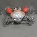 Gigilli Crawling Crab Baby Girl Toys, Tummy Time Baby Toys 6-12-18 Month, Infant Learning Crawl Walking Dancing Crab with Music&Speed Control for 3 4 5 6+ Girls Year Valentines Birthday 1 2 3 Gifts (Pink&white)