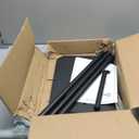 Adjustable Clother Display Stand 61"-75", Metal Clothing Display Rack Freestanding,Single Arm Clothes Rack,Costumer Stand for Coat and T-shirt Hanging in Shops,Retail Stores,Home (White)