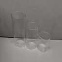 Glass Cylinder Vases Set of 24, Hewory Tall Clear Vase for Centerpieces, Glass Hurricane Candle Holders for Pillar Floating Candles, Round Vases for Wedding Events Table Decor, 2.6 in Diameter