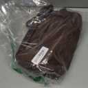 PU Leather Toiletry Bag for Men - Water Resistant Travel Bag for Toiletries, Bathroom Essentials, Accessories (Dark Brown)