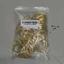 40 Pcs Curtain Rings with Clips, Window Clip Rings Curtain Hooks Hangers Clip Rings for Hanging Drapery Drapes Bows, 1.5 Inch Diameter, Fits Up To 1.2" Rod,Gold