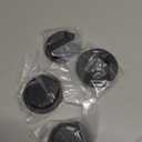 HOMOTEK 4 Pack Round Sliding Closet Door Handles Diameter 2-1/2 in(65mm) Black Flush Pocket Pulls Recessed Bypass Door Handles, Stainless Steel Barn Door Finger Pull Set