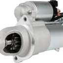 SCITOO Starter Motor 36100-25020 19090 for Hyundai for Santa Fe 2010-2014 Sonata 2009-2014 for KIA Optima 2013-2014 Sorento 2011-2014 2.4L 1.2 Kw/12 Volt CW 10-Tooth Pinion