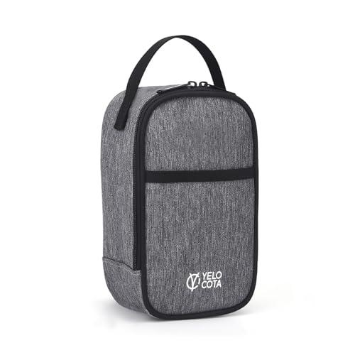 Yelocota Small Size Insulated Lunch Bag- A Palm-Sized Snack Bag- Mini Cooler Bag with Handle Buckle for Travel,Work,School(Storage Space below 20oz)- Also Suitable for Pairing with Food Jar
