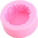 3 x 3D Flower Silicone Molds Bloom Rose Silicone Molds Peony Molds For Soap Making Chocolate Candy Polymer Clay Gum Paste Cake Decorating Set of 4