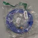 Darnassus PVC Garden Hose 1/2 Inch, 10 FT Flexible Water Hose Blue with Male and Female Plastic Fittings - No Leaking and Lightweight for Household Outdoors Lawns Patio