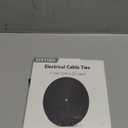 1/2 inch Reusable Fastening Tape Cable Ties Double-Sided Hook-and-Loop Cable Management Tape (Black 25 Yards)