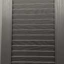 Ekena Millwork Lifetime Vinyl LL1S12X05200MS Standard Cathedral Top Center Mullion, Open Louver Vinyl Shutters, w/Installation Shutter-Lok's & Matching Screws (Per Pair), 12"W x 52"H, Musket Brown