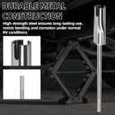 6 x RV Scissor Jack Slotted Drill Attachment 48862  Compatible with Most RV Scissor Jacks, Camper & Travel Trailer Jack Adapter, Metal Drill Adapter for Easy Manual Lift