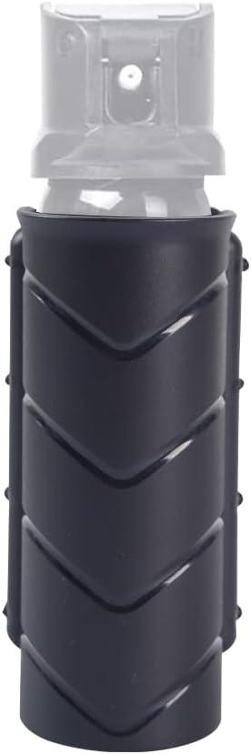 Pepper Spray Holder, OC Spray Holster for Duty Belt, Police Duty Tactical Pepper Spray Holster with Elastic Rope Tightened OC Holster for MK3 MK4 or 1.4"-1.5" Diameter Canister