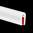 Rubber Edge Trim, Flexible Baby Proof Edge Trim for Sharp Edge, 3/32" U Channel Edge Protector, Self-Adhesive Edge Guards for Car Doors or Sheet Metal, 20Ft, White Color, Silicone Material