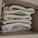 5 Pack Small Woven Storage Baskets for Shelves, Cotton Rope Baskets Organizer for Bathroom, Closet & Nursery, Decorative Storage Bins for Organizing Socks, Toys, 11.8"x7.9"x4.7", Khaki/White