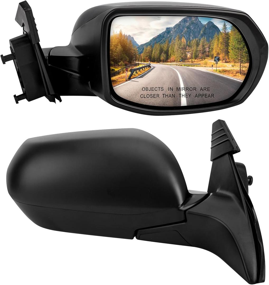 Right Passenger Side Rear View Mirror Replacement for Honda HR-V HRV 2016 2017 2018 2019 2020 2021 2022 - Rearview Mirrors Assembly with 3Pins, Electric Adjustment, Textured