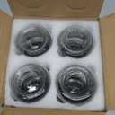 NETANY 4-pack 10oz Glass jars with Airtight Lids, Overnight Oats Containers with Bamboo Lids, Wide mouth Mason Salad jars, Glass Food Storage Containers for Snacks Yogurt Spice Sugar