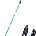 A ALAFEN Lightweight Collapsible Trekking Pole - 7075 Aluminum Adjustable Walking Stick for Hiking & Travel, Foldable Quick-Lock Design, Single Pole for Adults & Seniors (1 PC(1 Pole), Light Blue 95 -110CM)