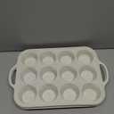 2Pack Silicone Muffin Pan for Baking with Metal Reinforced Frame, 12 Cup Regular Size Cupcake Pan, BPA Free Silicone Muffin Tray, Cupcake Baking Pan Molds for Oven Dishwasher Safe