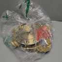 Clocks for Living Room, Large Wall Clock, 3D Silent Wall Clock, Retro Metal Ginkgo Leaf Design, for Bedroom Kitchen Decorative Wall Clocks, 32''x18'' (Retro Coffee Color)