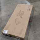 Henn&Hart 45" Wide Rectangular Coffee Table with MDF Shelf in Brass/Walnut, Modern coffee tables for living room, studio apartment essentials