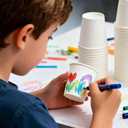 TashiBox 3 oz white paper bath cups, 200 count