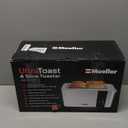 Mueller UltraToast Full Stainless Steel Toaster 4 Slice, Long Extra-Wide Slots for Bagels and Waffles, 6 Browning Levels, LED Display, Cancel/Defrost/Reheat Functions & Removable Tray, Kitchen Gadgets