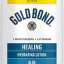Gold Bond Healing Hydrating Body Lotion with Aloe, Moisturizer for Dry to Extra Dry Skin, 24-HR Hydration to Soothe & Comfort, Non-Greasy, Dermatologist-Tested, Light Scent, 24 Oz Family Size Pump