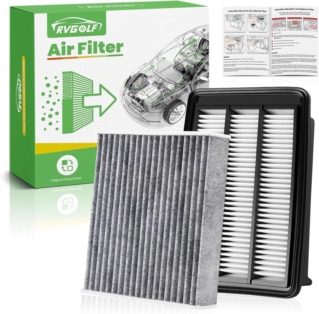 Engine+Cabin Air Filters Fit for (All Only Gas, Not Hybrid) Honda Civic L4 1.5L 2016-2021, CR-V CRV L4 1.5L 2017-2022 Engine Air Filter Replace Air Filter for My Car # CF11182 CA12050